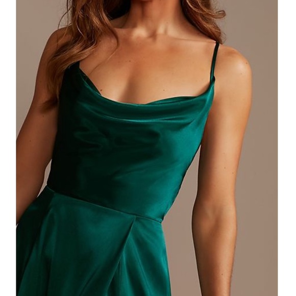 CHAMPAGNE BRIDEMAID DRESS - Picture 3 of 7